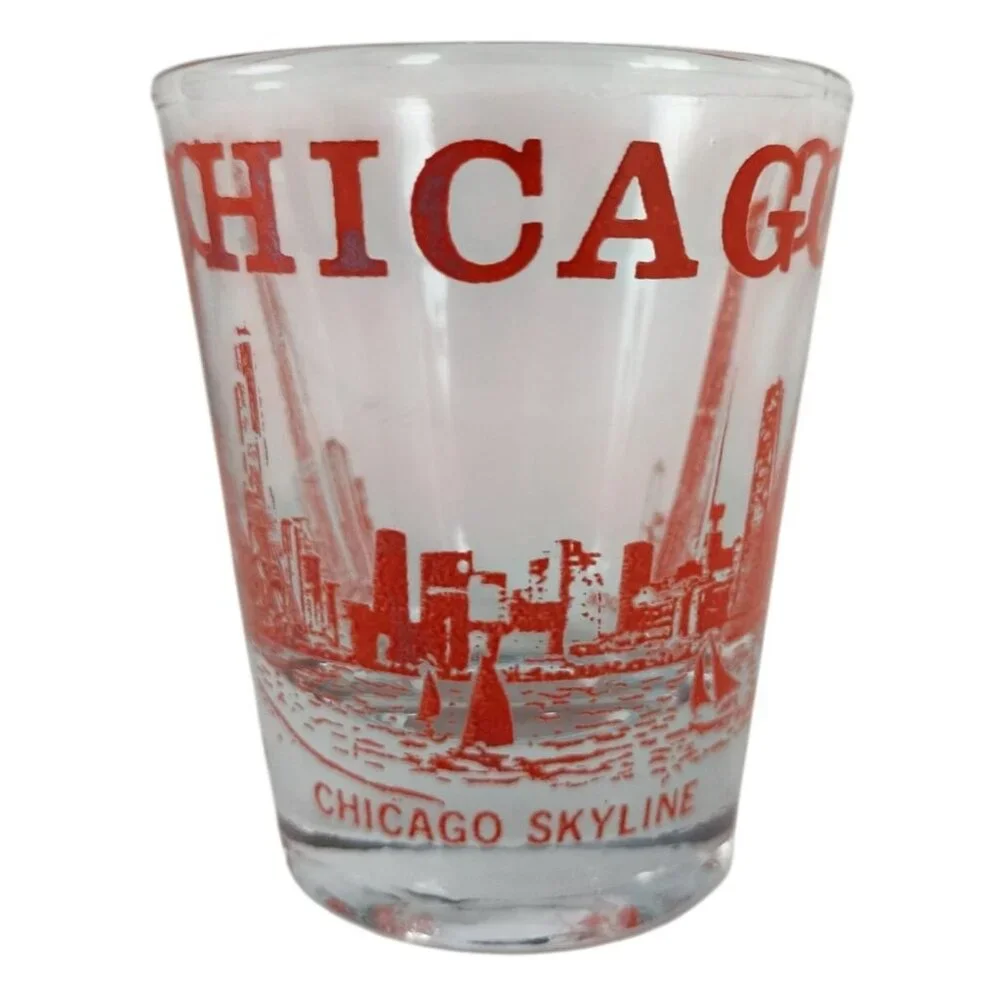 Chicago Skyline Sears Tower Shot Glass  2-1/4
